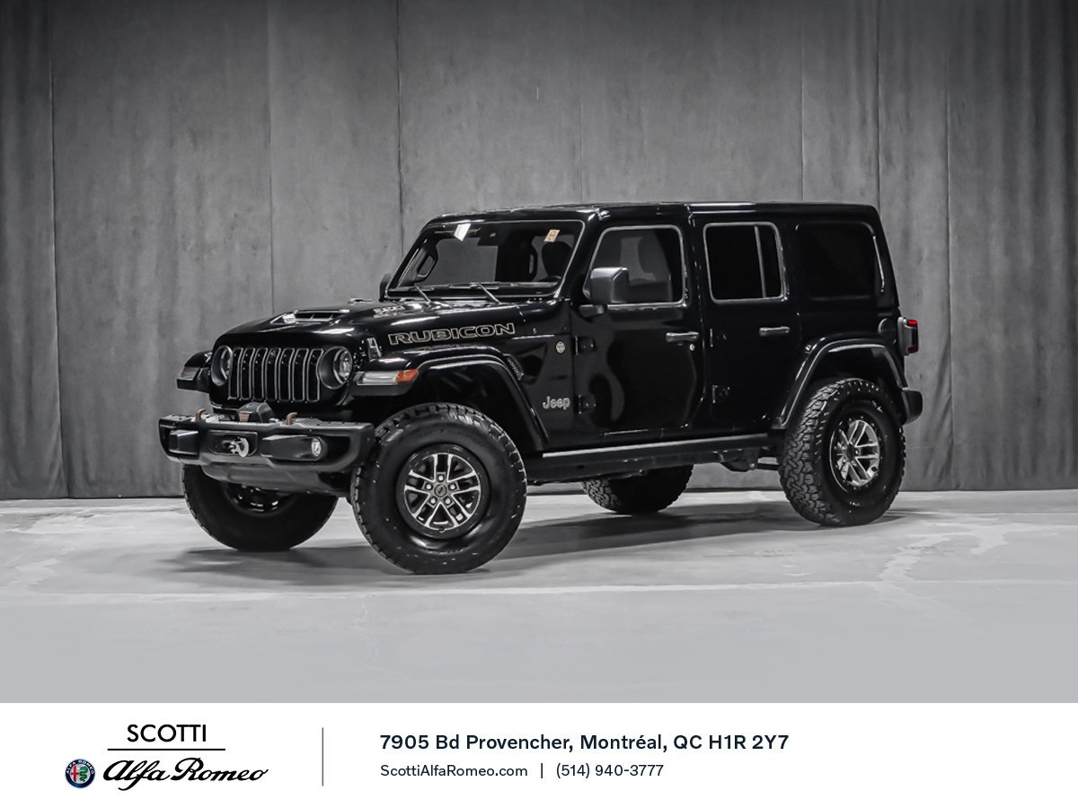 2024 Jeep Wrangler RUBICON 392 TREUIL WARN Black Montreal - photo #0