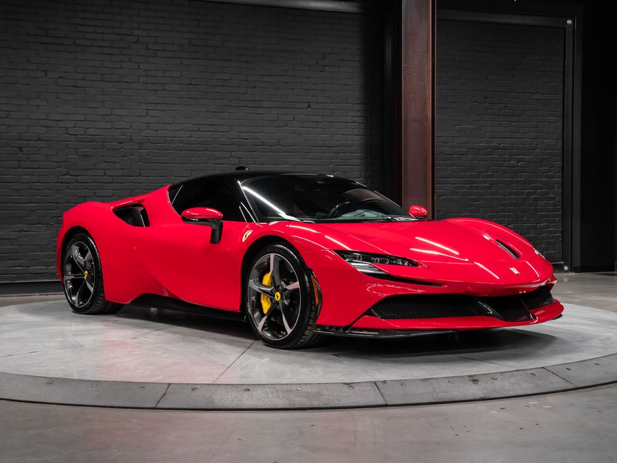 2023 Ferrari SF90 Stradale | Front Lift | Full Front PPF | Carbon Front Lip, Side Skirts, Rear Diffuser, Steering Wheel, Side Red