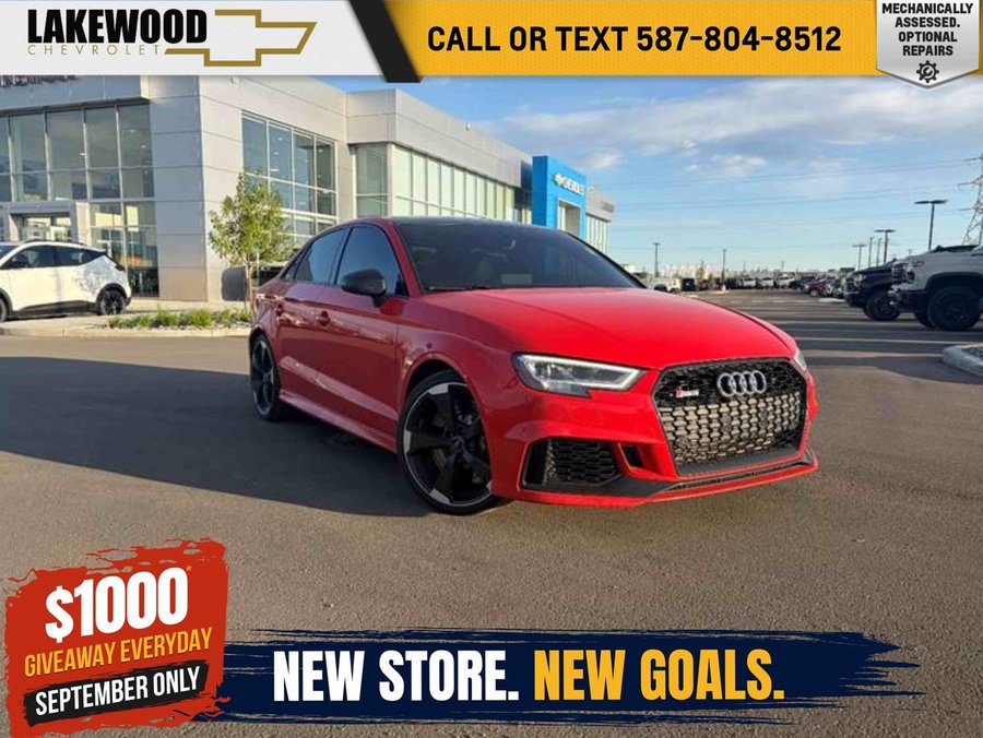 2018 Audi RS 3 Sedan 2.5T Quattro 2.5L Automatic | Power Sunroof Catalunya Red Metallic