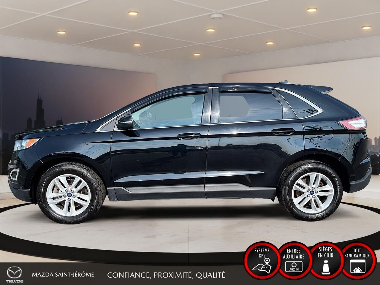 2018 Ford Edge Black Ste-Agathe des Monts - photo #10
