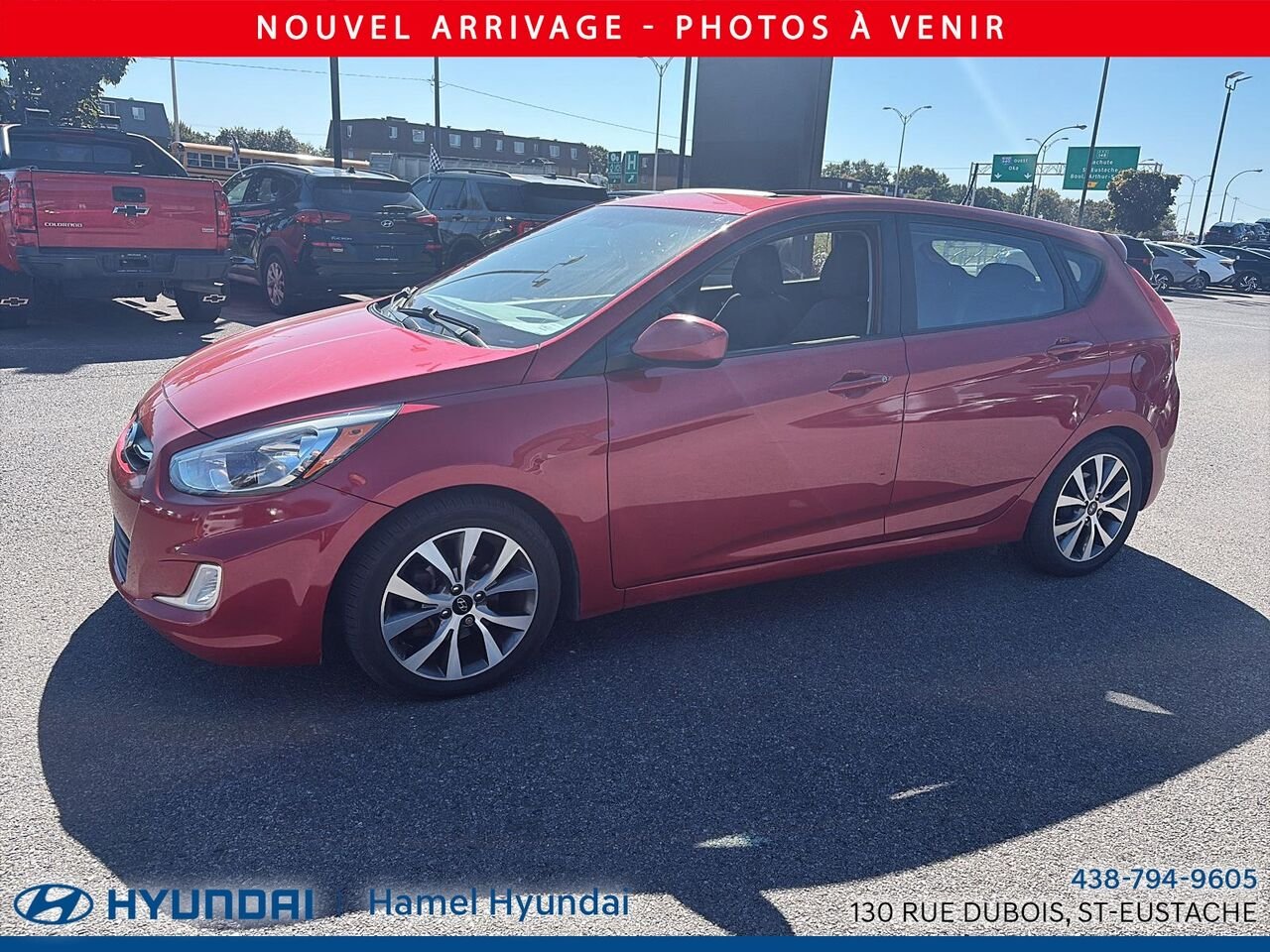 2017 Hyundai Accent Red Saint-Eustache - photo #2