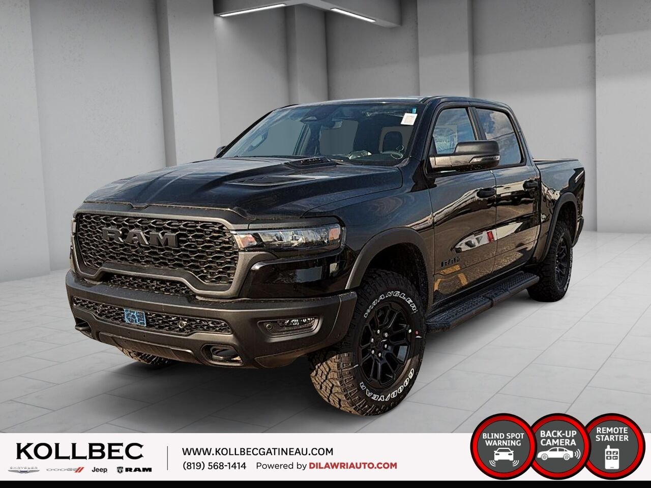 2026 RAM 1500 Rebel cabine d'équipe 4x4 caisse de 5 pi 7 po Diamond Black Crystal Pearl Ottawa & Gatineau - photo #0