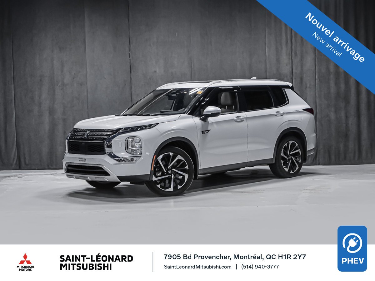 2024 Mitsubishi Outlander Plug-In Hybrid SEL S-AWC 7 PASSAGERS SEATS White Montreal - photo #0