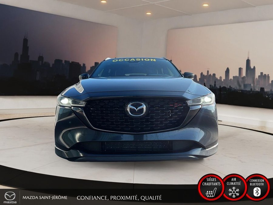 Mazda CX-5 Sport avec moteur turbo | AWD | TOIT OUVRANT | CUIR | NAVIGATION 2022 Noir