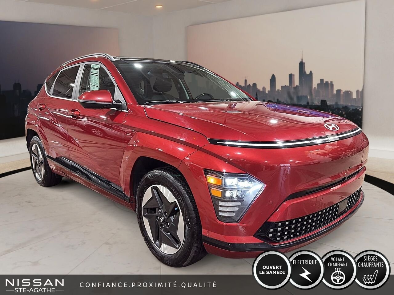 2024 Hyundai Kona Electric Red Saint-Jérôme - photo #2