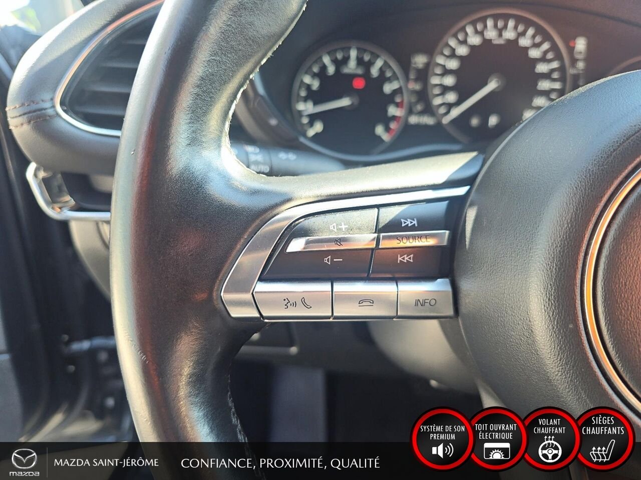 Mazda Mazda3 Sport GT | 30 000 KM | CUIR | TOIT OUVRANT | NAVIGATION 2022 Noir Saint-Jérôme - photo #14
