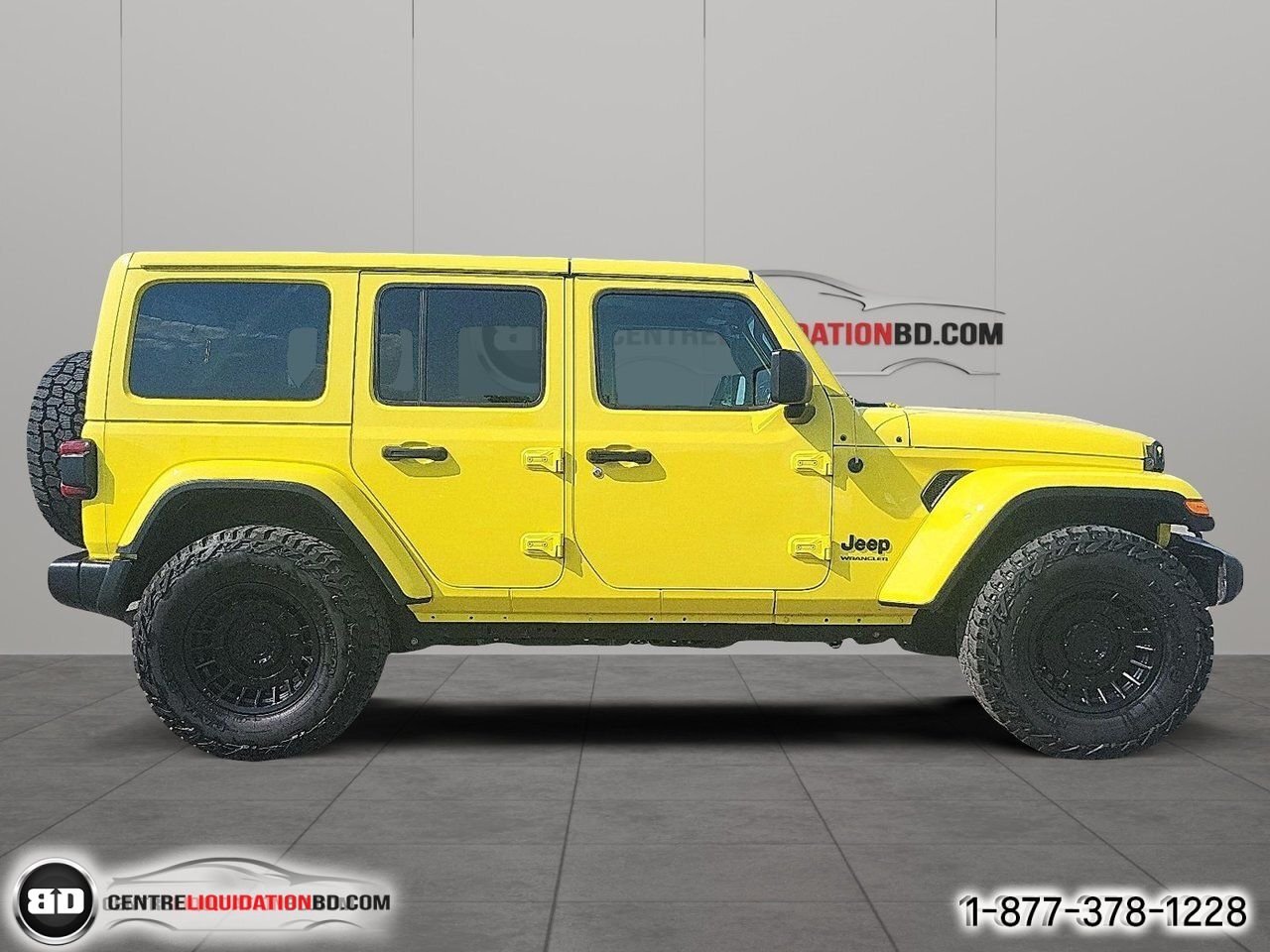 2023 Jeep Wrangler Sahara Altitude | A8695 Yellow Granby - photo #3