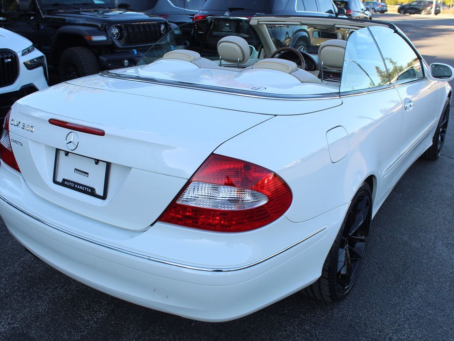 Mercedes-Benz Classe-CLK CLK350 convertible mags & pneus neufs clean carfax 2006 Blanc