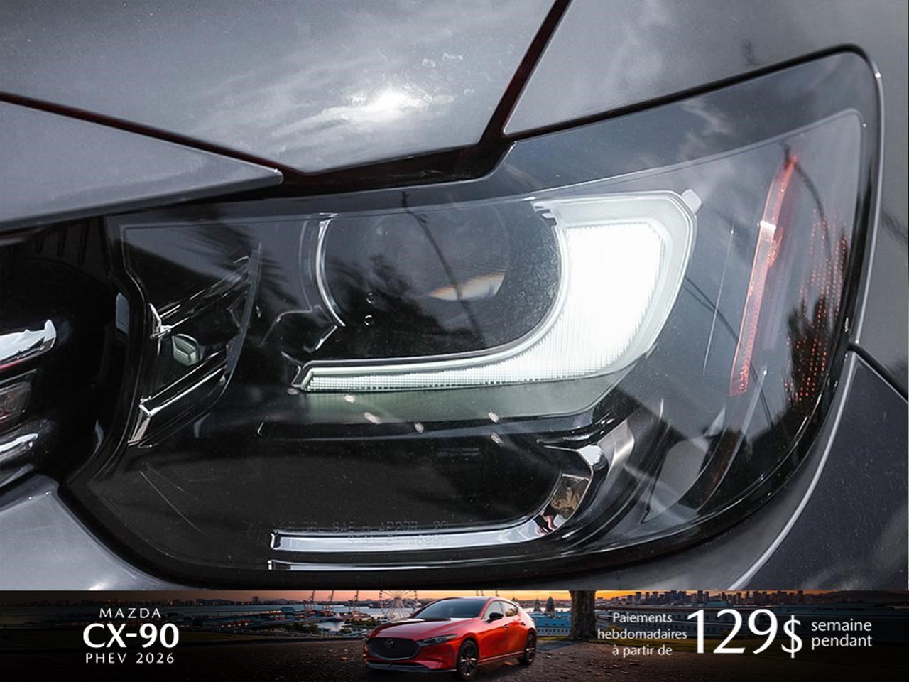 Mazda CX-90 hybride rechargeable JM3KKDHA5T1390848 2026 Gris mécanique métallisé Mirabel - photo #7