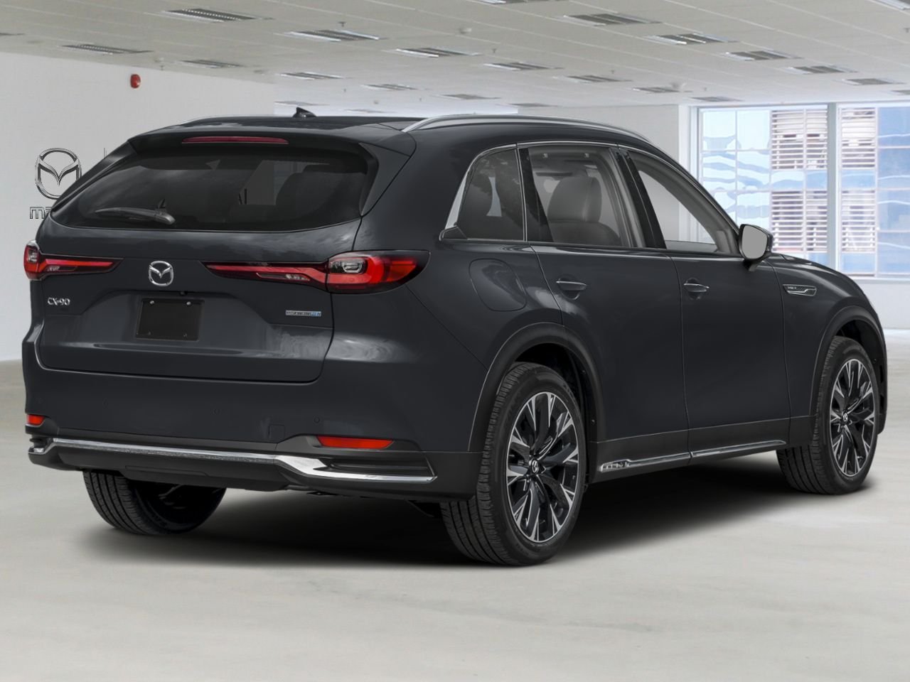 Mazda CX-90 hybride rechargeable GT TI 2026 Noir de jais mica Laval - photo #2