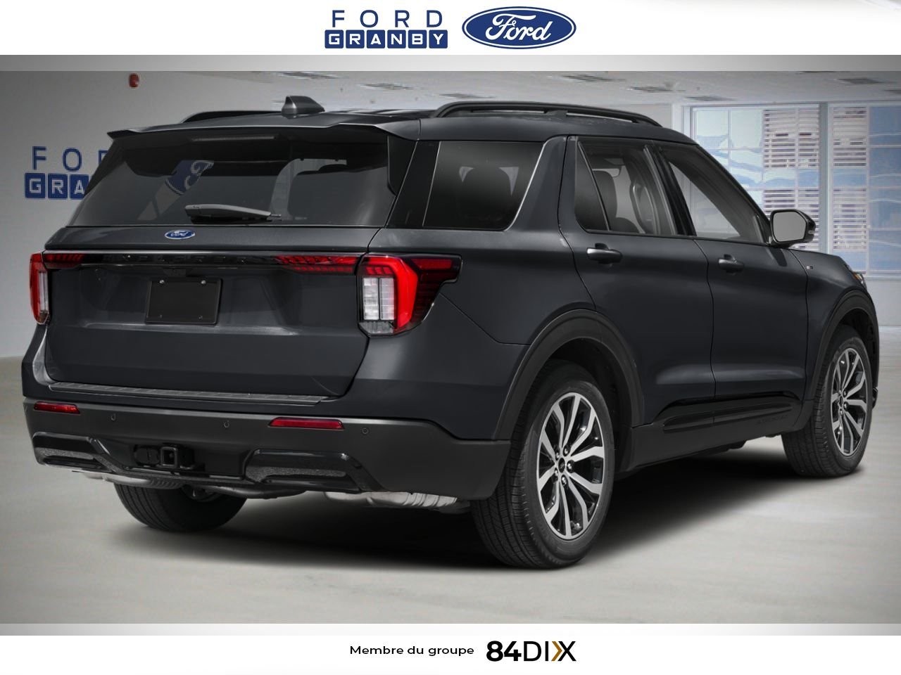2027 Ford Explorer Agate Black Metallic Granby - photo #2