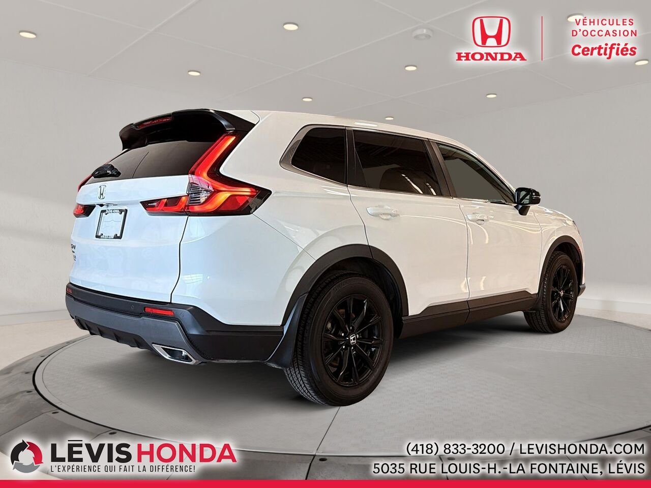2025 Honda CR-V hybride EX-L Traction Intégrale White Lévis - photo #5