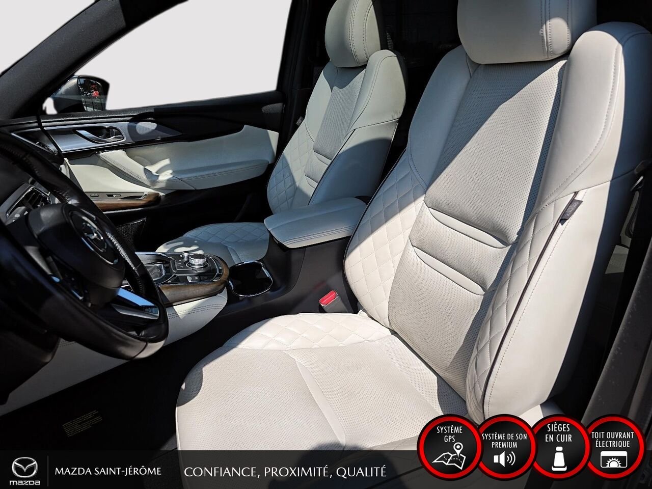 Mazda CX-9 Signature | AWD | TOIT OUVRANT | CUIR | 6 PASS 2022 Bleu Saint-Jérôme - photo #16