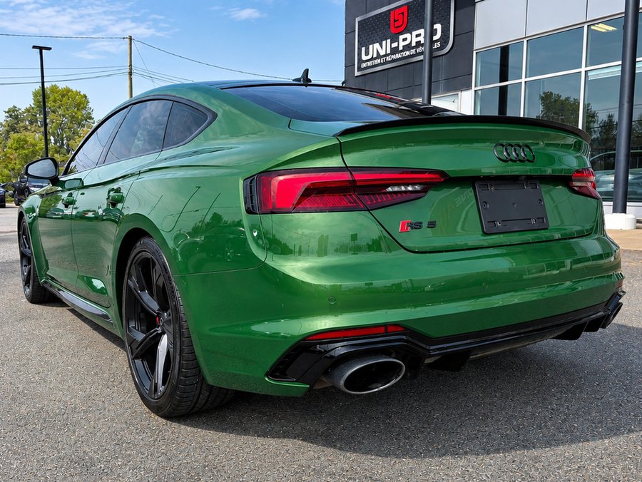 Audi RS 5 Sportback Couleur Rare + Black Optic +jamais accidenté 2019 Vert
