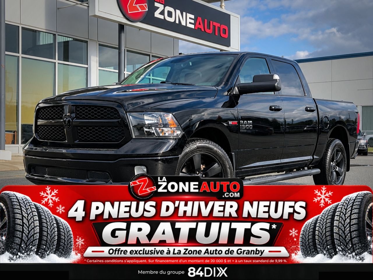 Ram 1500 Ecodiesel SLT 2019 Noir Granby - photo #0