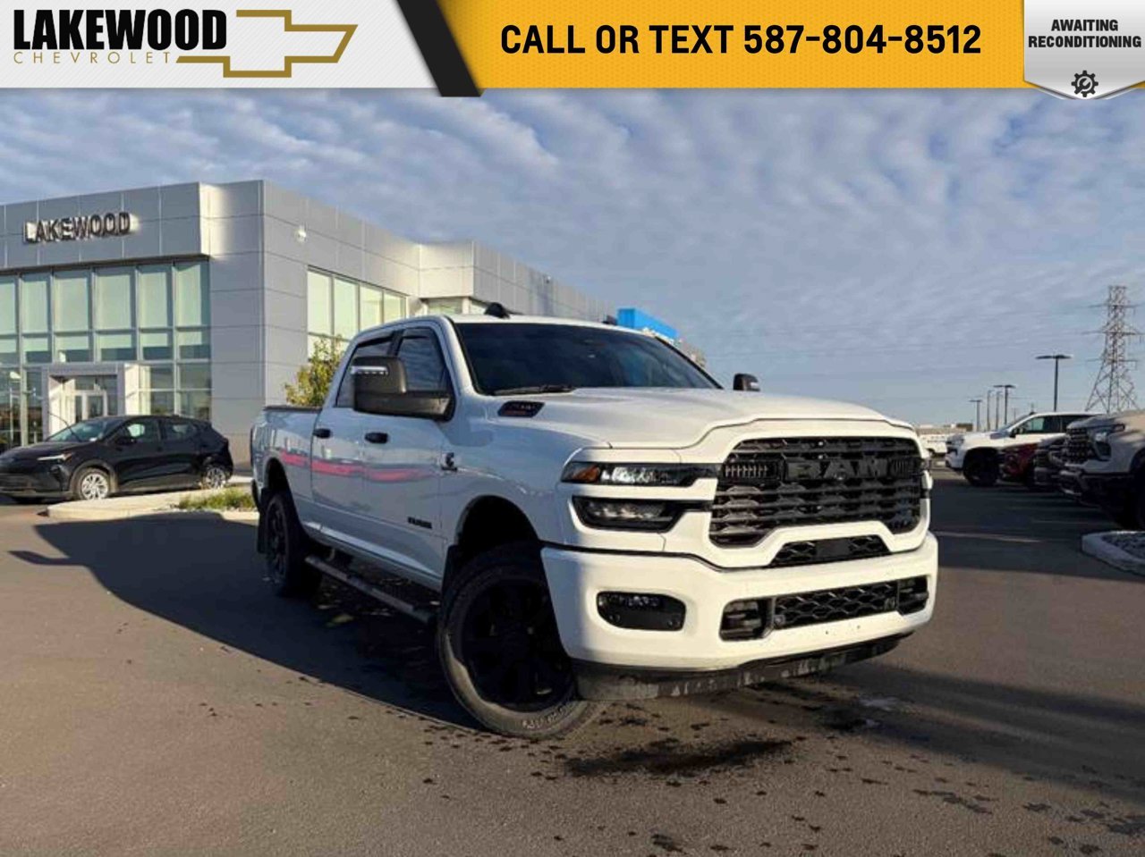2025 Ram 2500 Big Horn 4x4 Crew Cab 6'4 Box White Sherwood Park - photo #0