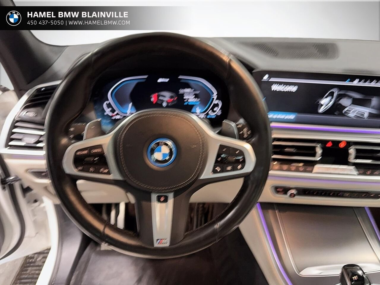 BMW X5 X5 xDrive45e hybride rechargeable 2022 Blanc Blainville - photo #10