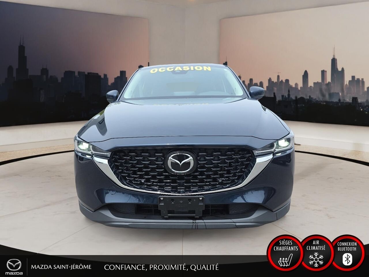 Mazda CX-5 GS | CUIR | AWD | MAGS | 2025 Bleu Saint-Jérôme - photo #1