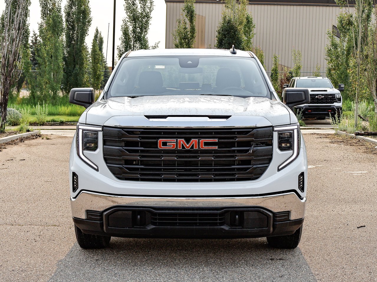 2024 GMC Sierra 1500 4WD Crew Cab 147 Pro White Sherwood Park - photo #2