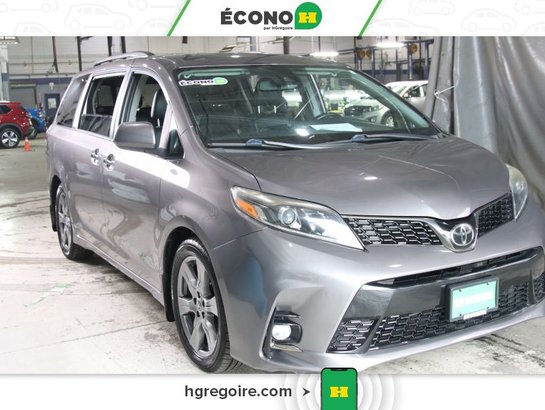 Toyota Sienna SE 8 PASSAGERS CUIR BLUETOOTH CAMÉRA MAGS 2018 Gris