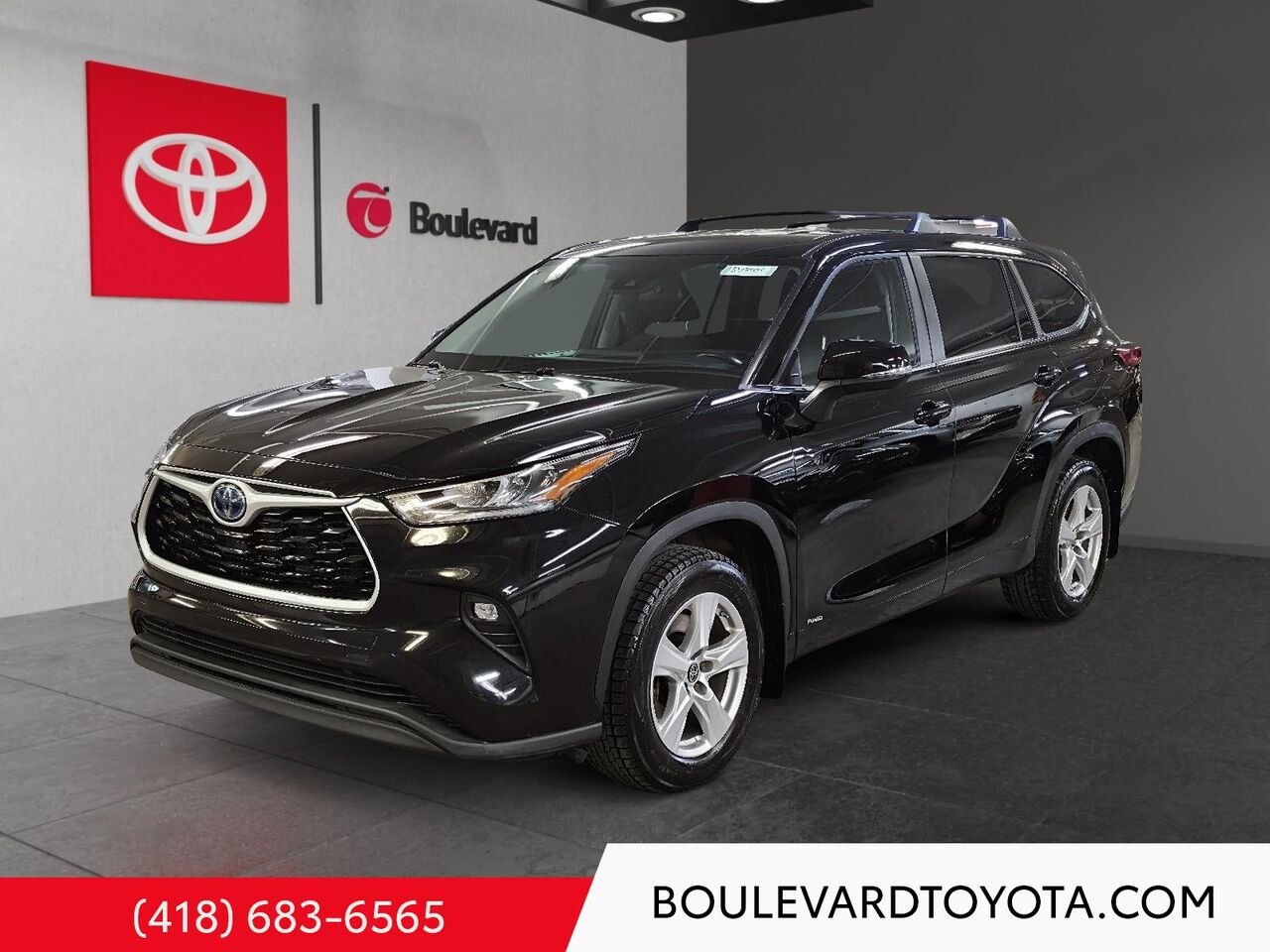 Toyota Highlander 550001-6 | LE, HYBRIDE, AWD 2023 Noir Québec - photo #0