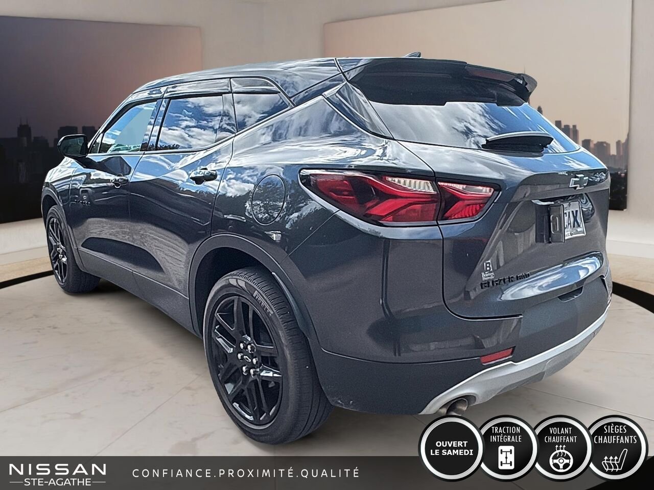 2021 Chevrolet Blazer Traction intégrale, 4 portes LT Grey Saint-Jérôme - photo #3