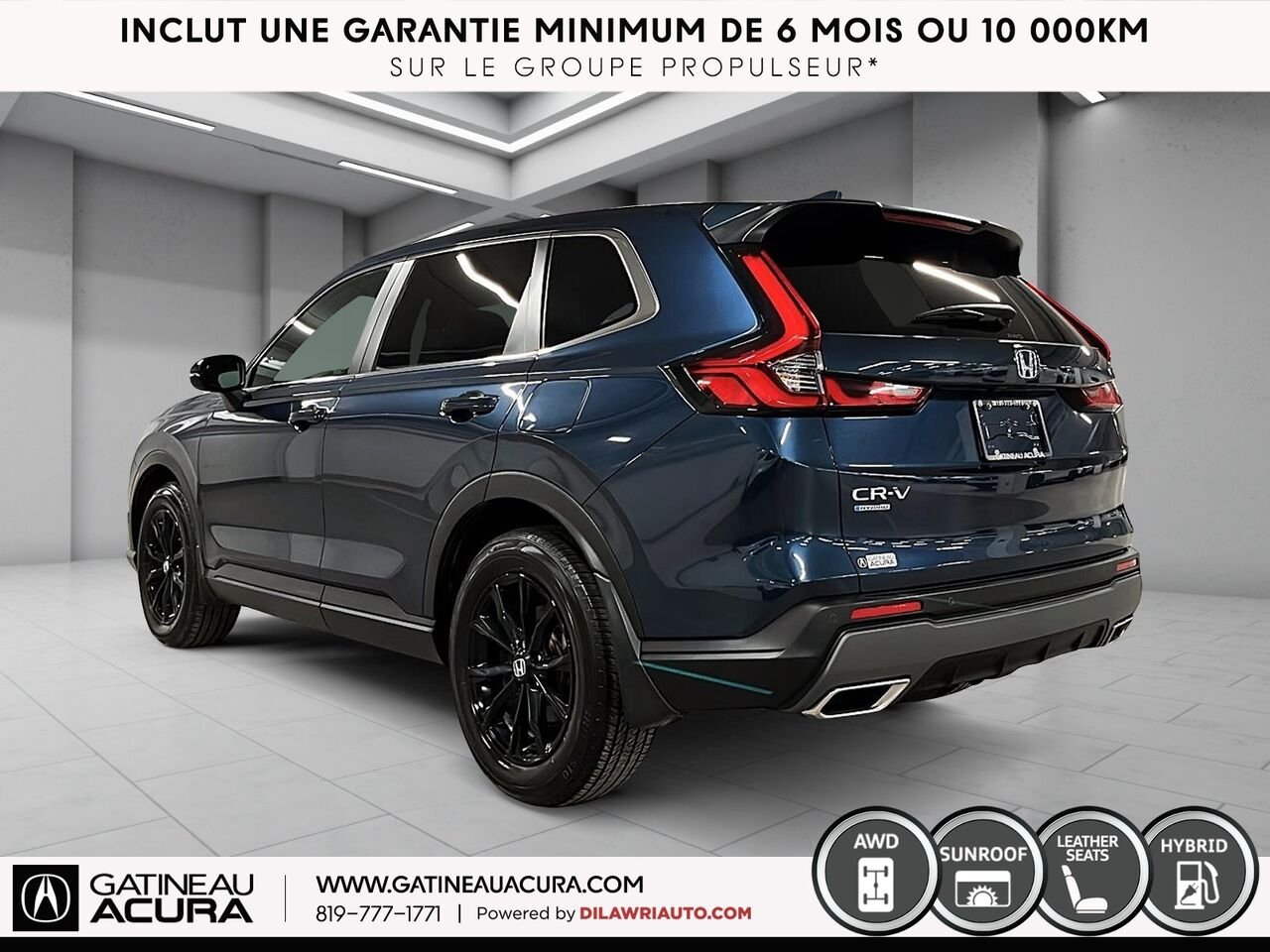 Honda CR-V hybride EX-L Traction Intégrale 2024 Bleu Gatineau - photo #19