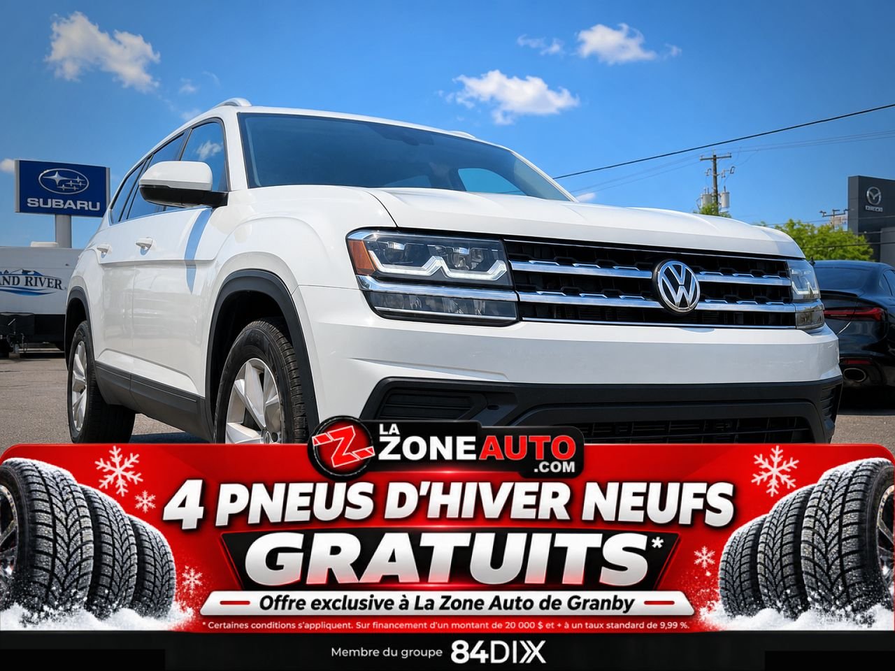 2019 Volkswagen Atlas V6 White Granby - photo #8