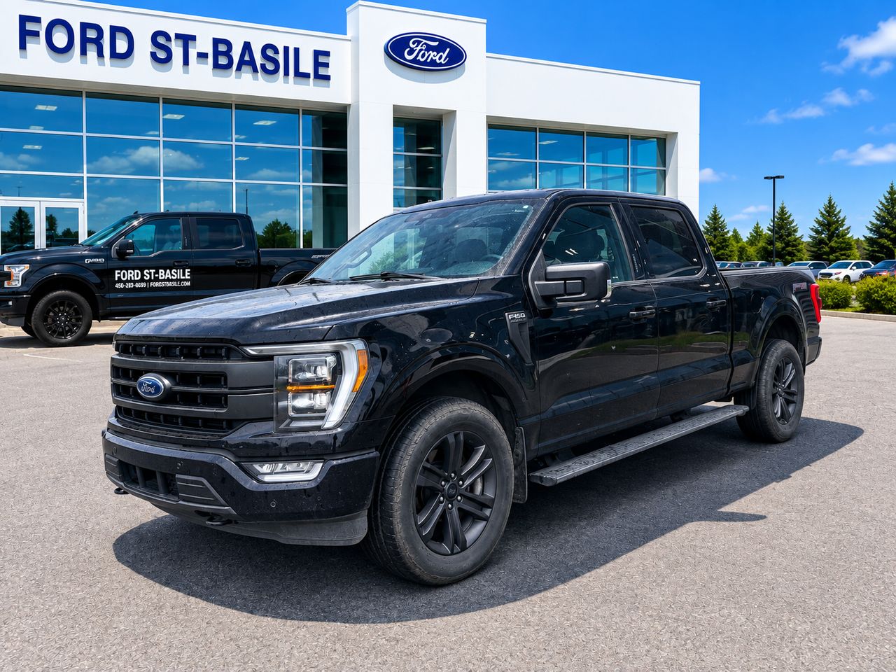 Black 2023 Ford F-150 Pickup Truck Four-Wheel Drive Automatic