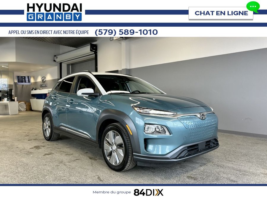 Hyundai Kona électrique Preferred 2021 Bleu
