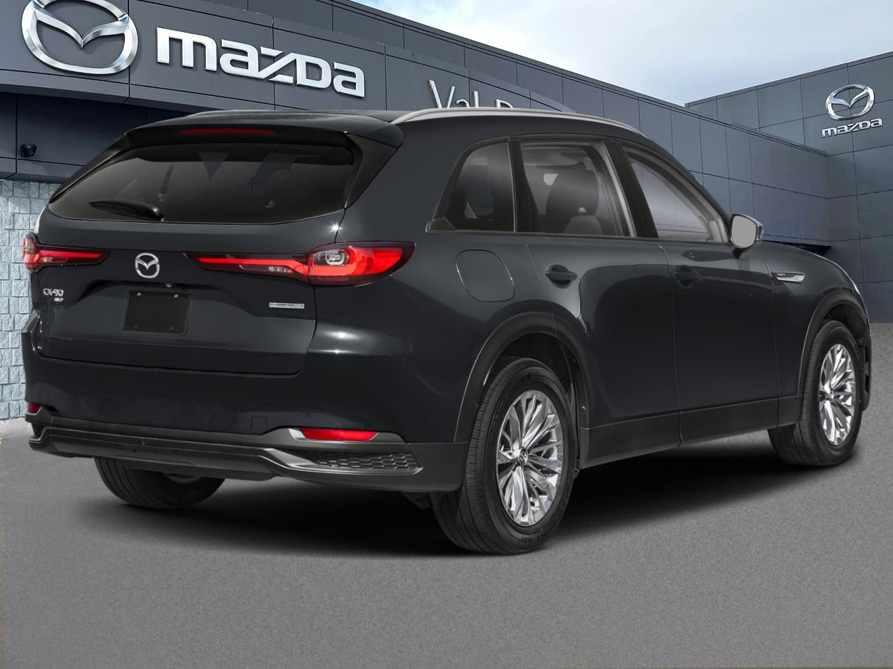 2026 Mazda CX-90 hybride rechargeable GS-L TI, HYBRIDE, SIÈGES CAPITAINES Black Val-David - photo #2