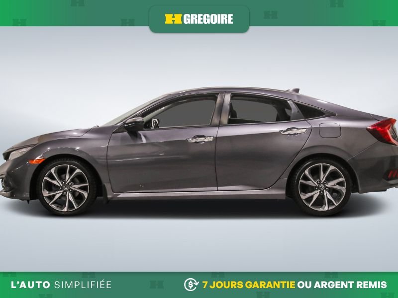Honda Civic 820731 | Touring AUTO AC CUIR TOIT NAV MAGS CAM RECUL BLEUT 2019 Gris Laval - photo #4