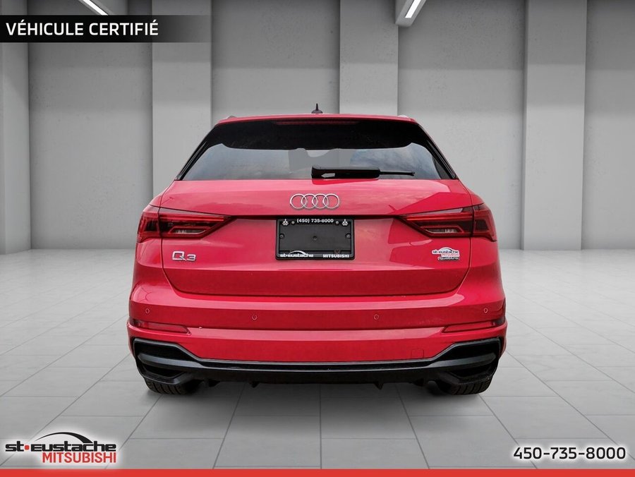 Audi Q3 Progressiv 45 TFSI quattro-cuir-toit panoramique-camera de recul-sline 2021 Rouge