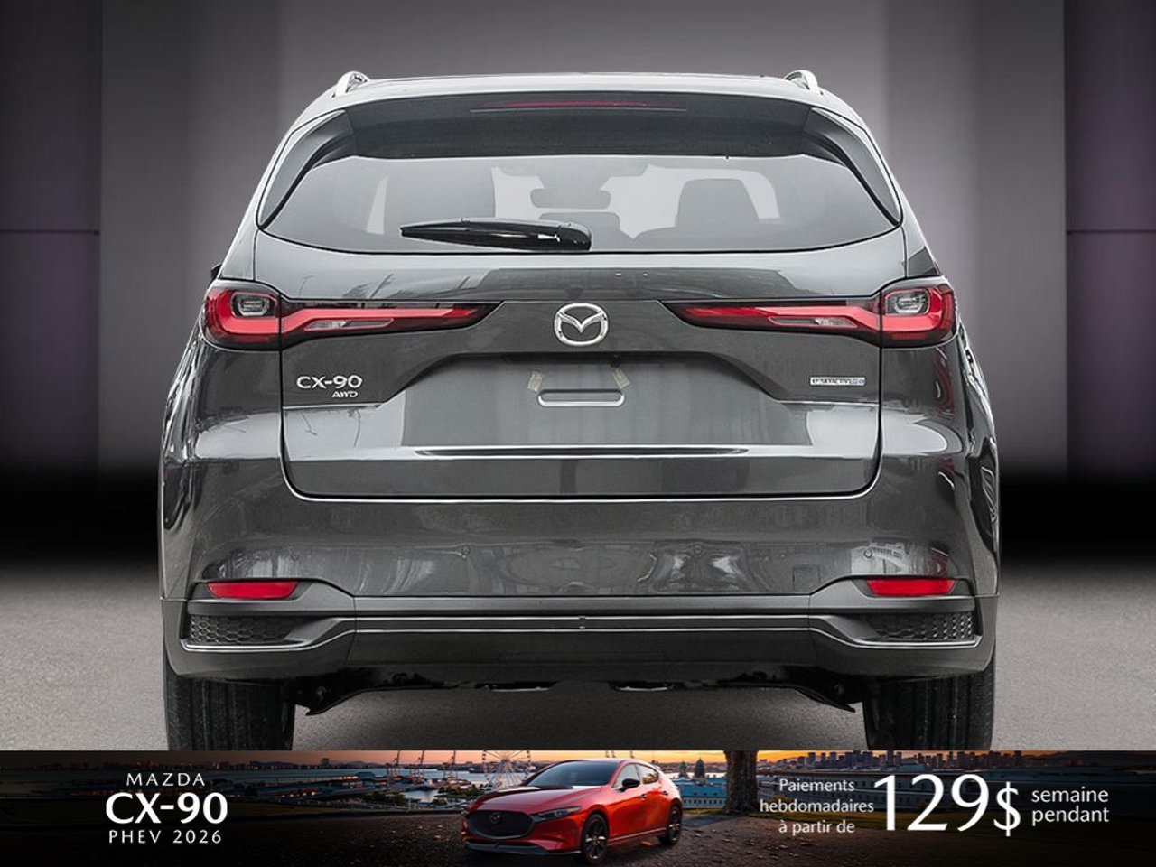 Mazda CX-90 hybride rechargeable JM3KKCHA5T1408937 2026 Gris mécanique métallisé Mirabel - photo #4