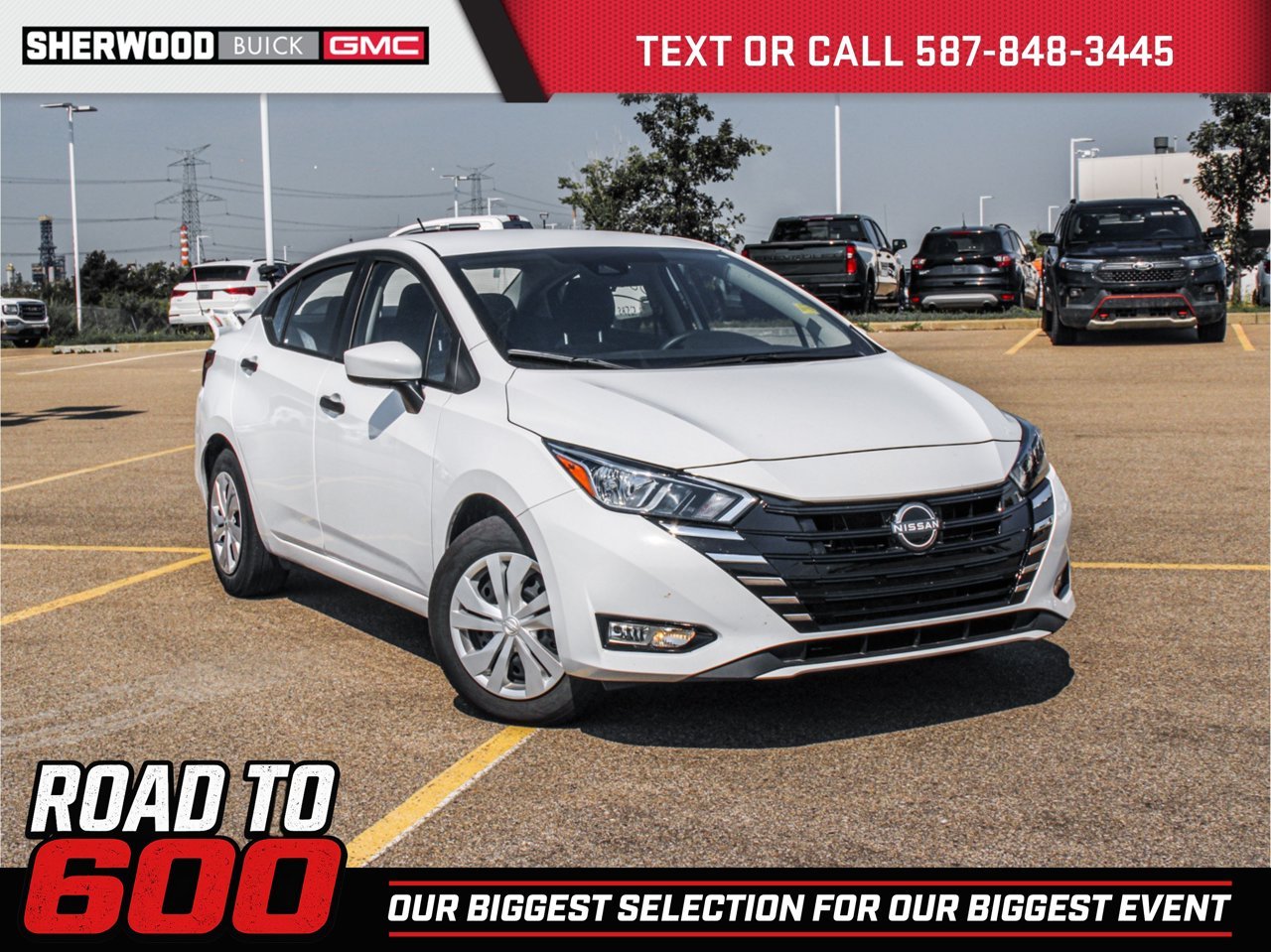 2025 Nissan Versa S CVT White Sherwood Park - photo #0
