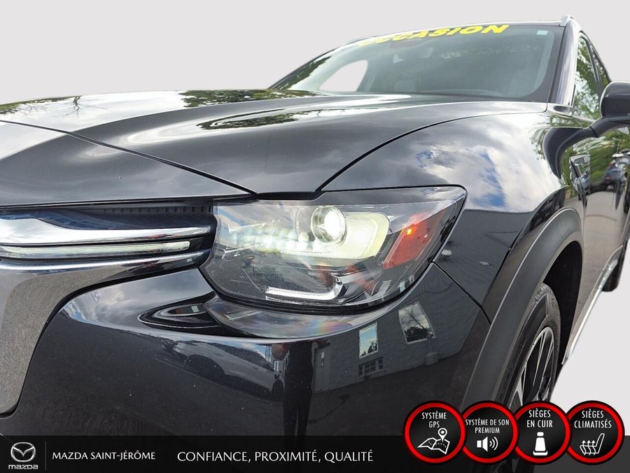 Mazda CX-90 hybride rechargeable GT hybride rechargeable | CUIR NAPPA | TOIT 2 RANGÉES | BOSE 12 HP | AWD | 3e RANGÉE 2025 Noir