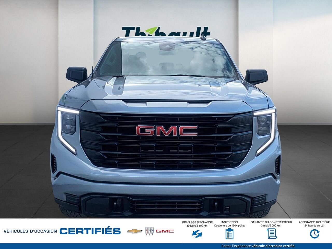 GMC SIERRA 150 Pro cabine multiplace 4RM 157 po 2024 Gris Montmagny - photo #1