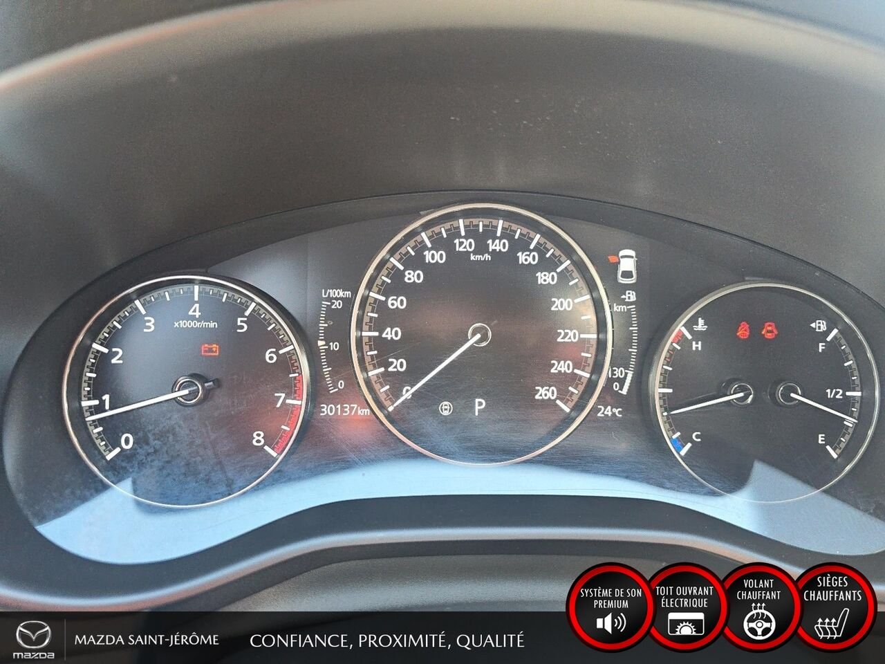 Mazda Mazda3 Sport GT | 30 000 KM | CUIR | TOIT OUVRANT | NAVIGATION 2022 Noir Saint-Jérôme - photo #16