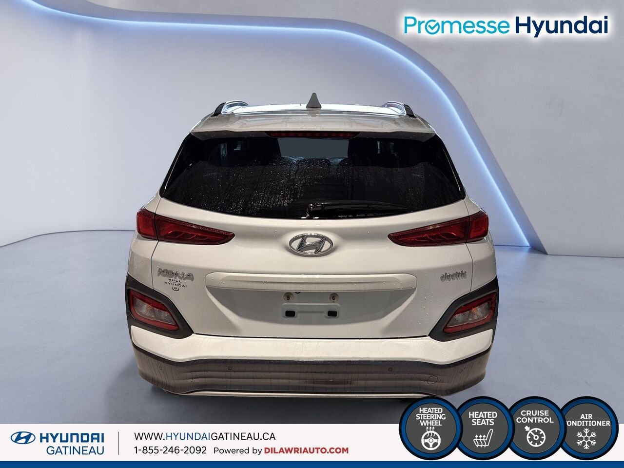 Hyundai Kona électrique Preferred TA *** Electrique , sieges chauffant , volants chauffants*** 2021 Blanc Ottawa & Gatineau - photo #4