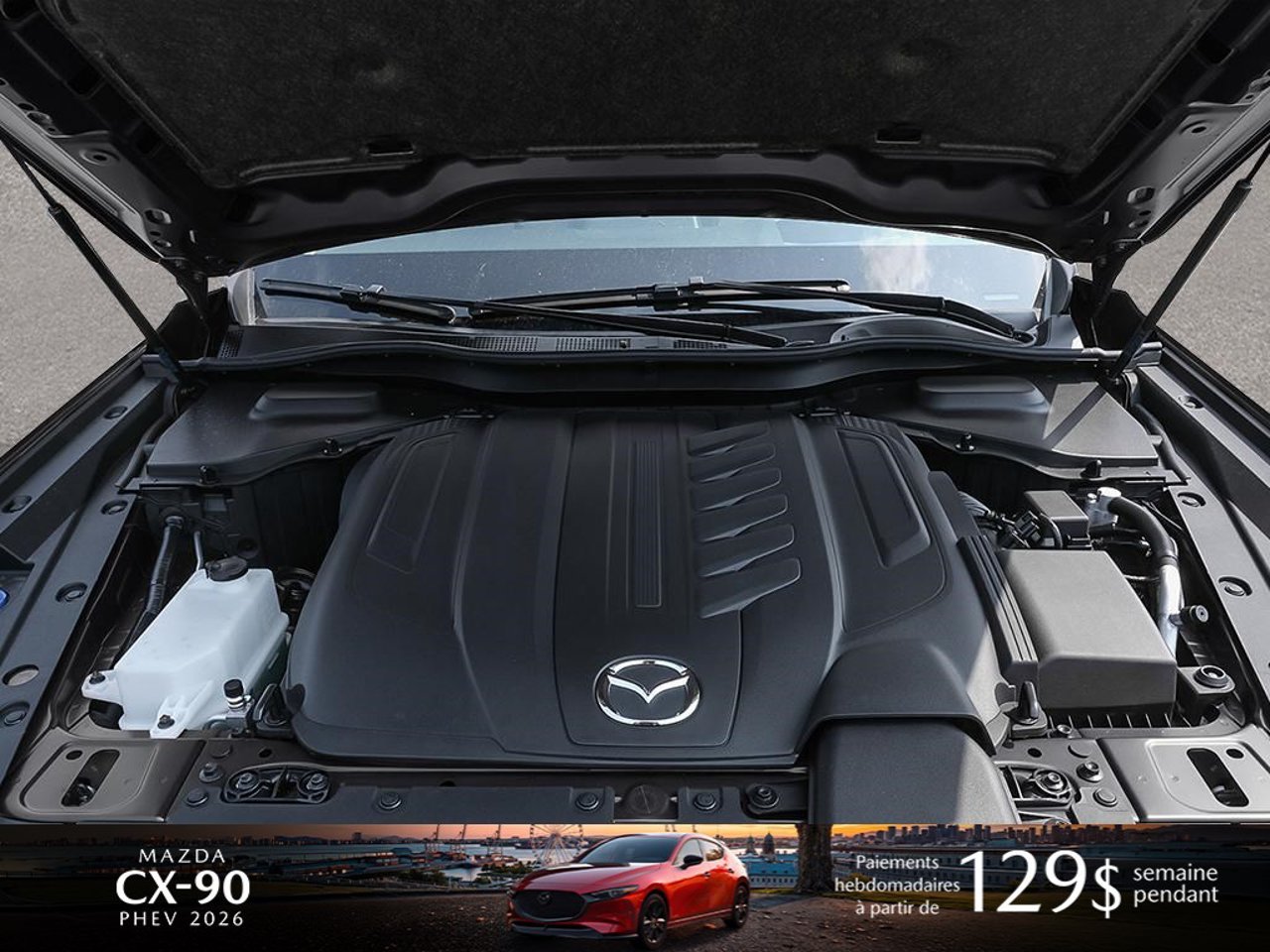 Mazda CX-90 hybride rechargeable JM3KKEHA4T1373805 2026 Noir de jais mica Mirabel - photo #5