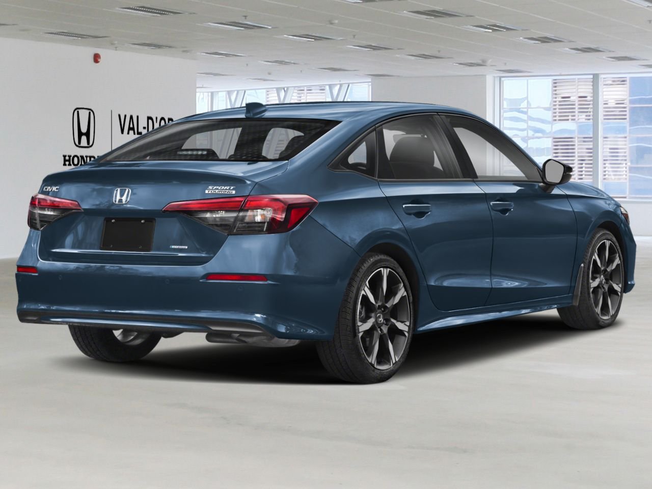 2026 HONDA Civic Sedan Hybrid Sport Touring eCVT Blue Lagoon Pearl Val-d'Or - photo #1