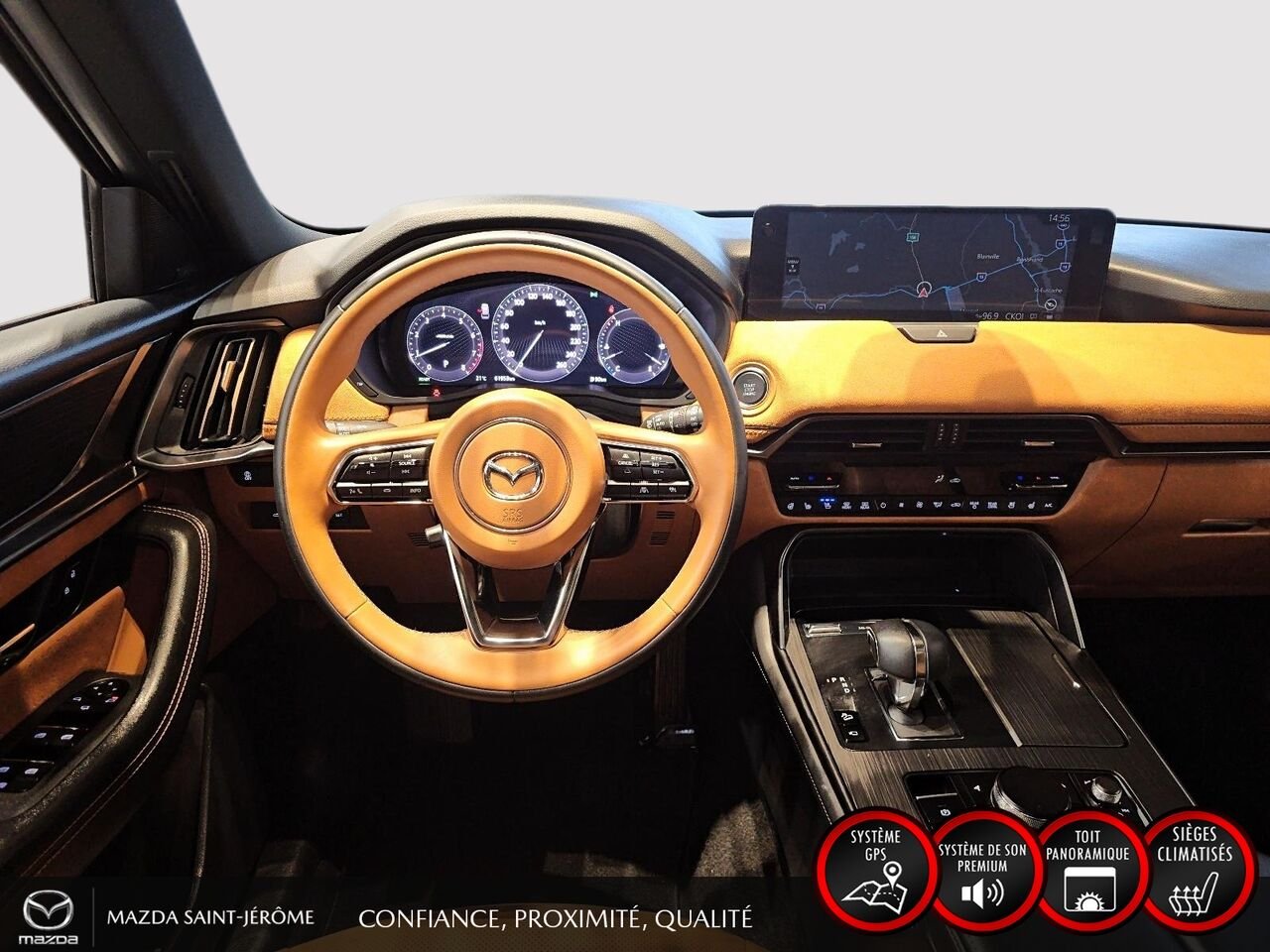 2024 Mazda CX-90 hybride léger Red Sainte-Agathe-des-Monts - photo #24