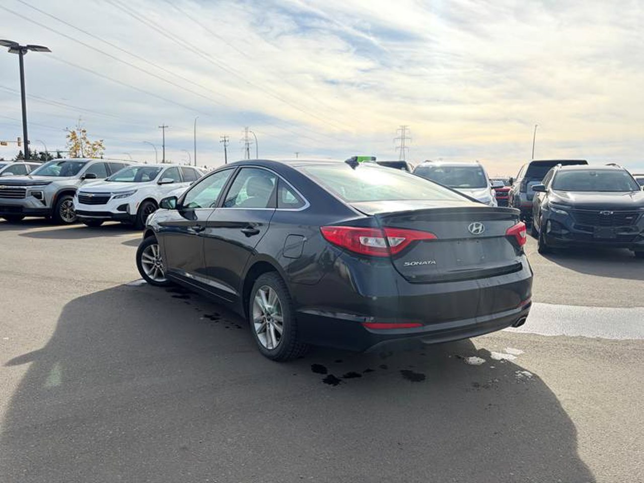 2015 Hyundai Sonata 4dr Sdn 2.4L Auto GL Black Sherwood Park - photo #3