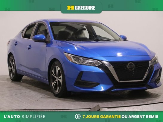 2020 Nissan Sentra SV AUTO AC GR ELECT MAGS CAM RECUL BLEUTOOTH Blue