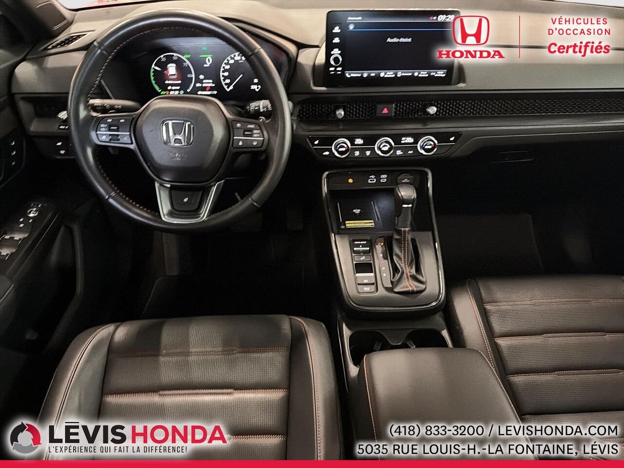 2025 Honda CR-V hybride EX-L Traction Intégrale White Lévis - photo #14