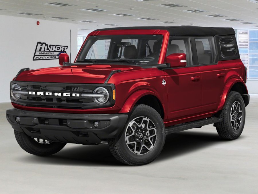2026 Ford Bronco Outer Banks 4 portes 4x4 Ruby Red Metallic Tinted Clearcoat
