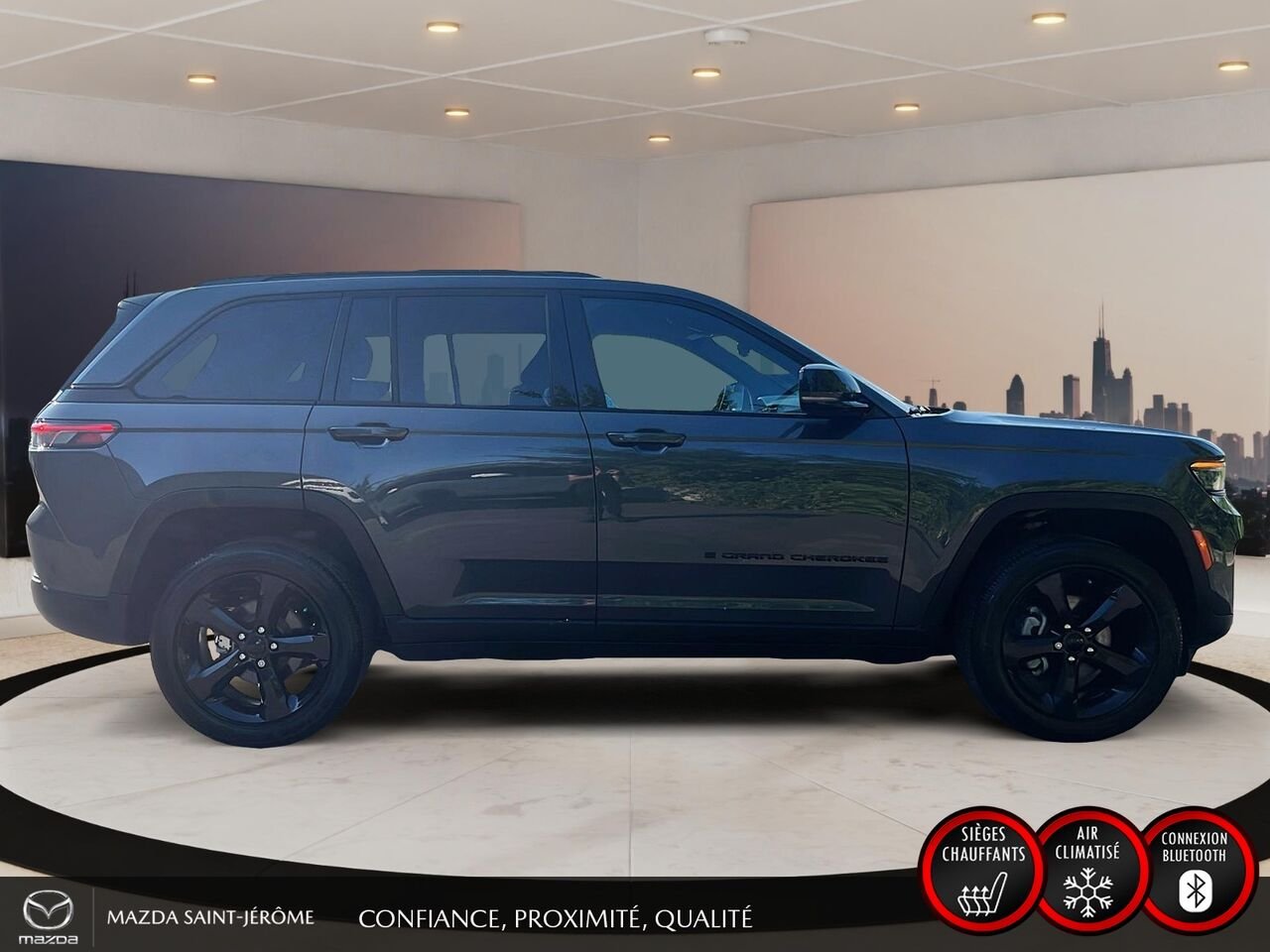 Jeep Grand Cherokee Altitude | GROUPE REMORQUAGE | CUIR | 2025 Gris Saint-Jérôme - photo #4