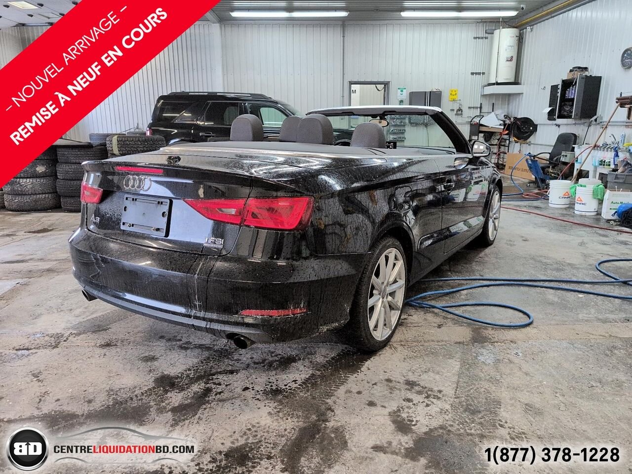 2015 Audi A3 2.0T Progressiv TSI QUATTRO CONVERTIBLE | BD0240 Black Granby - photo #7