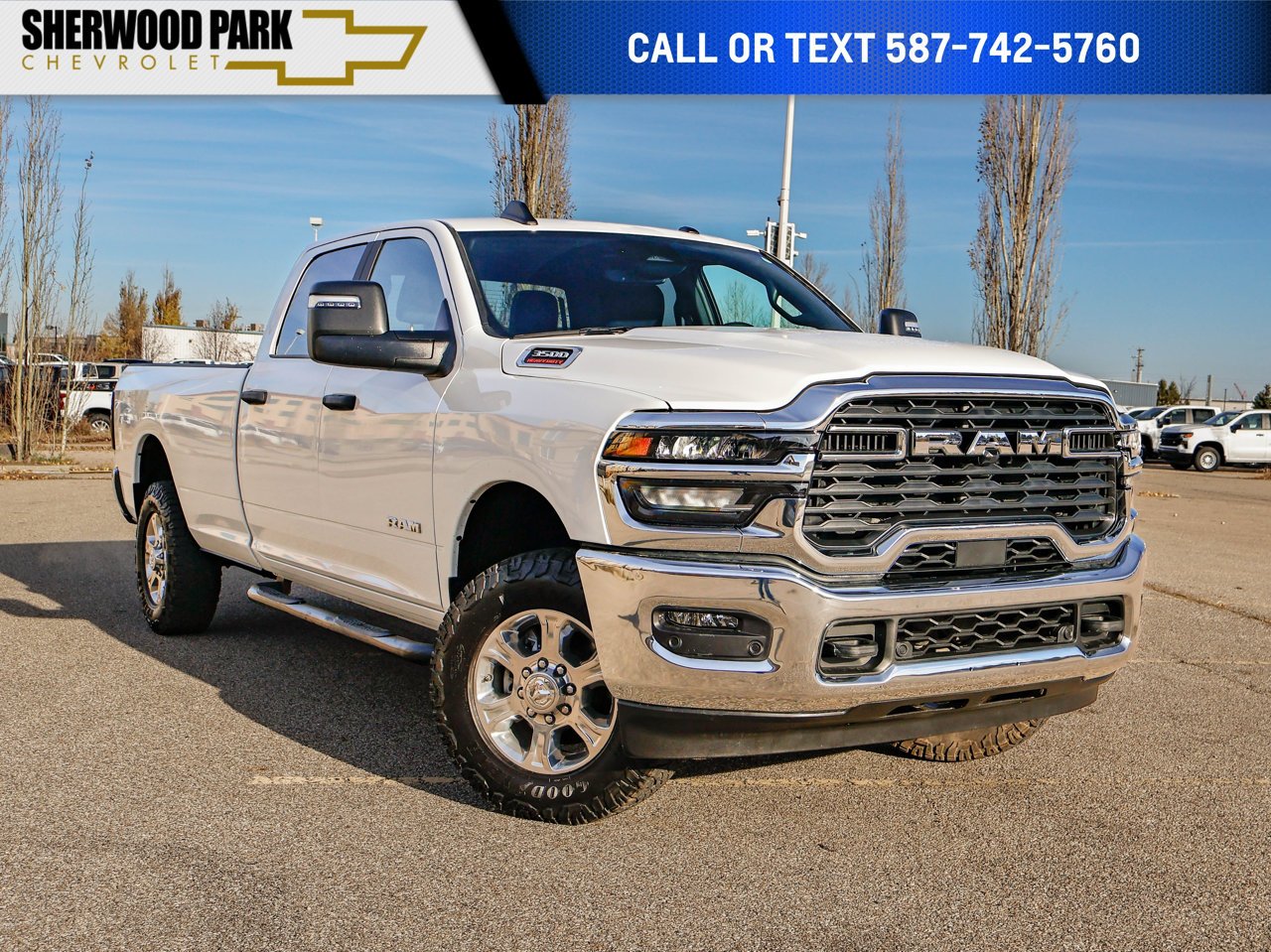 2026 Ram 3500 Big Horn 4x4 Crew Cab 8' Box White Sherwood Park - photo #0