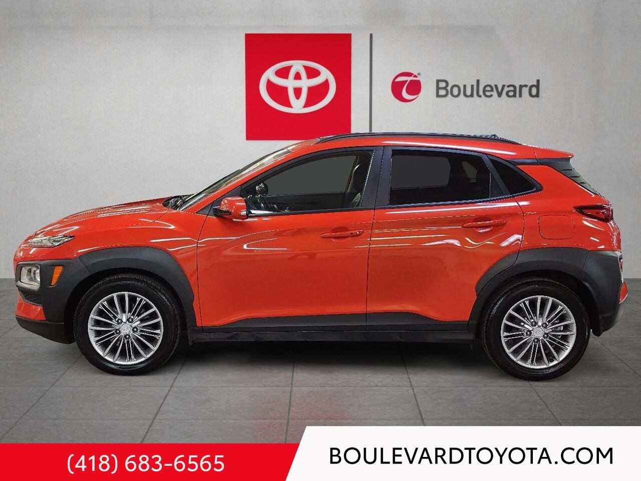 2020 Hyundai KONA 100574A-91 | 2.0L LUXE, AWD Orange Québec - photo #5